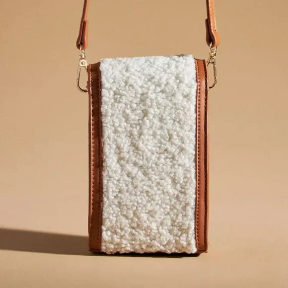Anthropologie Sherpa Mini Crossbody Bag - Picture 2 of 7